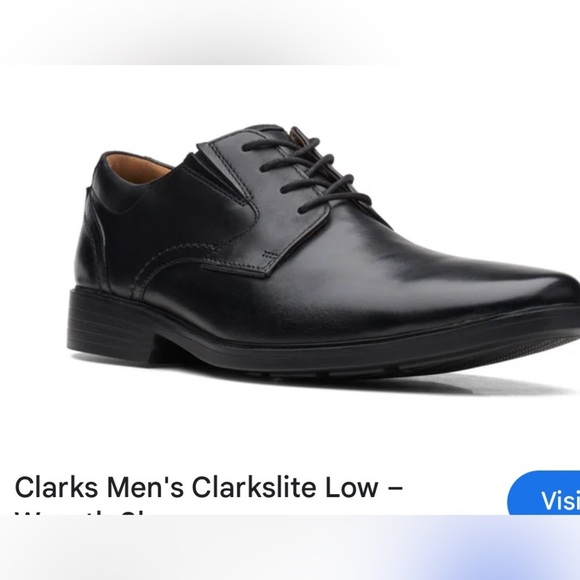 Clark’s leather shoes.9.5W, NEW!black Oxford ,Clarkslite low , career ,event - Picture 15 of 15
